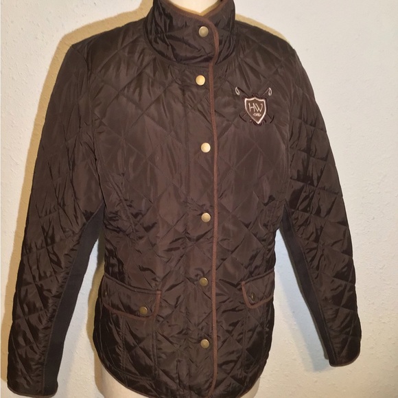 Polo horse ware womens quilted brown jacket size XL - Picture 4 of 15
